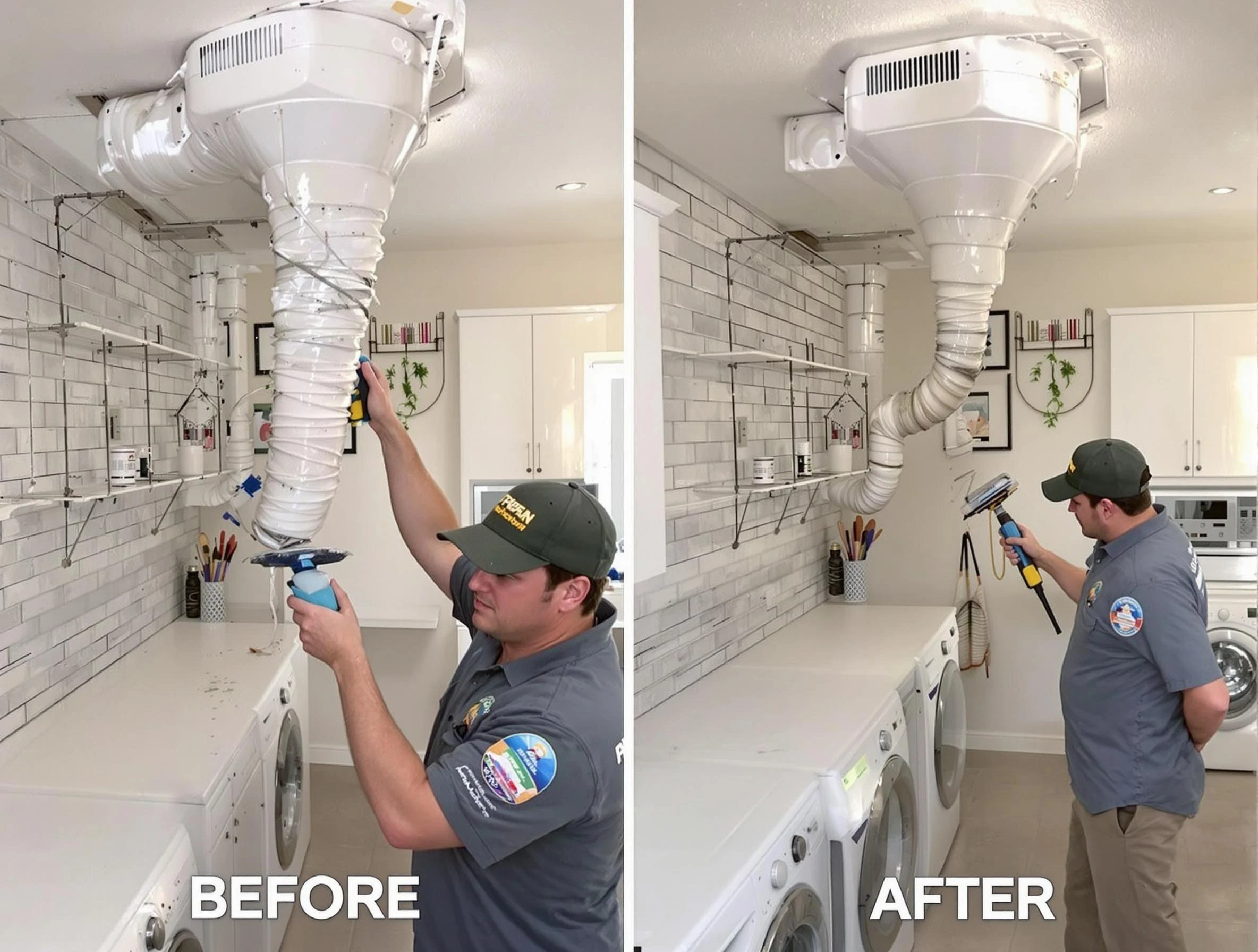 Professional dryer exhaust vent cleaning by Plum Dryer Vent Cleaning in Plum