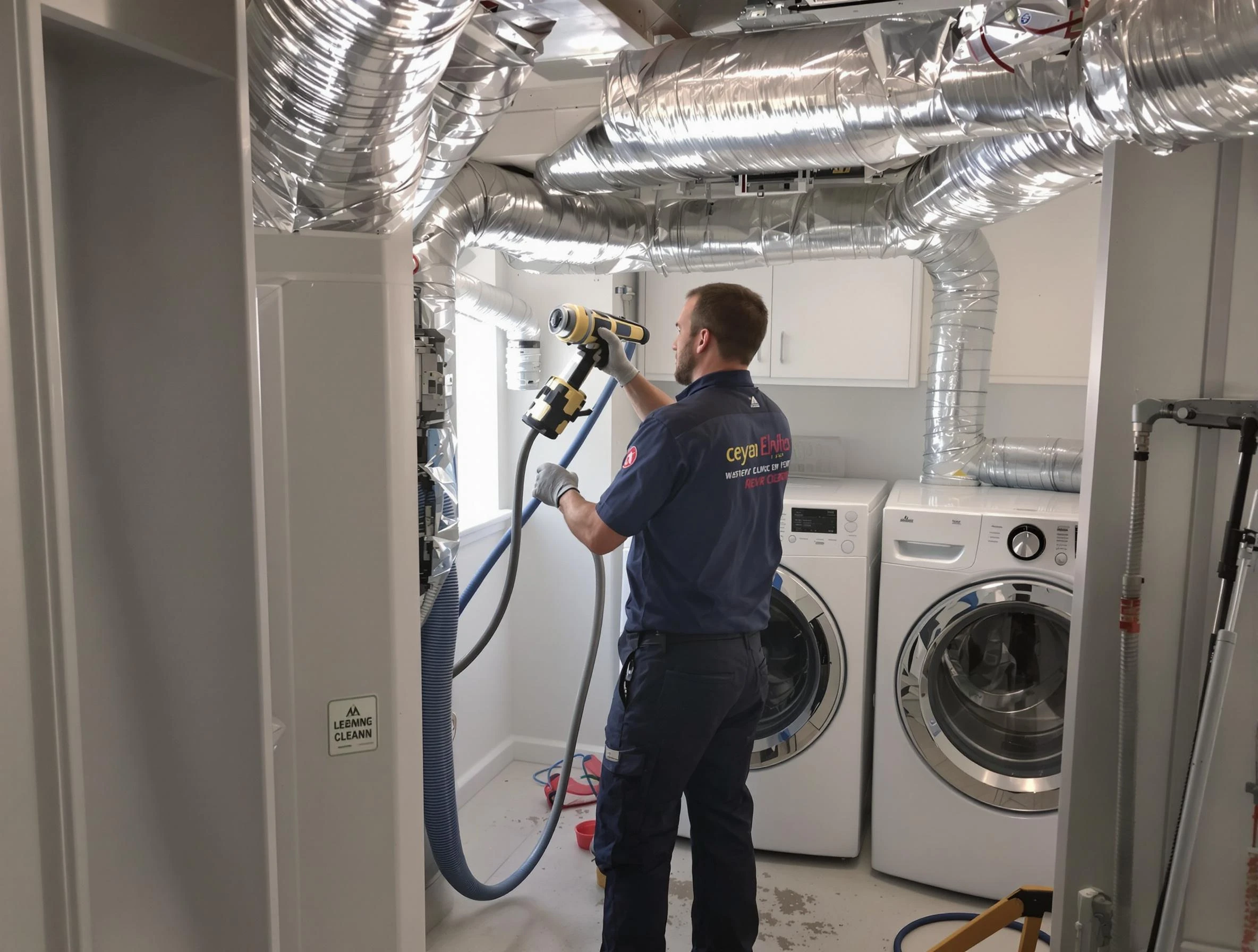 Plum Dryer Vent Cleaning specialist using advanced equipment for thorough duct cleaning in Plum